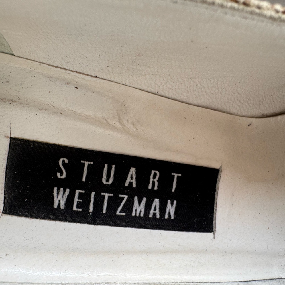 Stuart Weitzman Diamondback Snakeskin embossed leather Shoes/Pumps. Size 7.5 - Picture 2 of 15